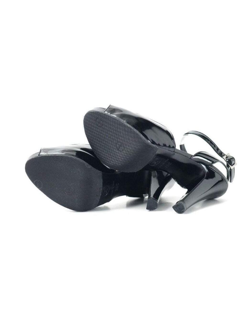 Chanel Sandals 35c 07c CC Logo CC Enamel Ankle Strap - Picture 7 of 7